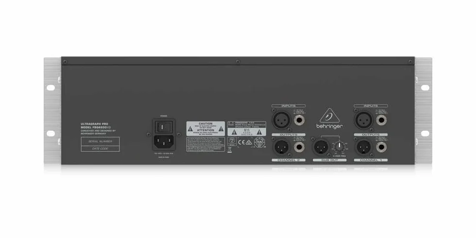Behringer ULTRAGRAPH PRO FBQ6200HD Ecualizador gráfico estéreo de alta definición de 31 bandas con sistema de detección de retroalimentación FBQ