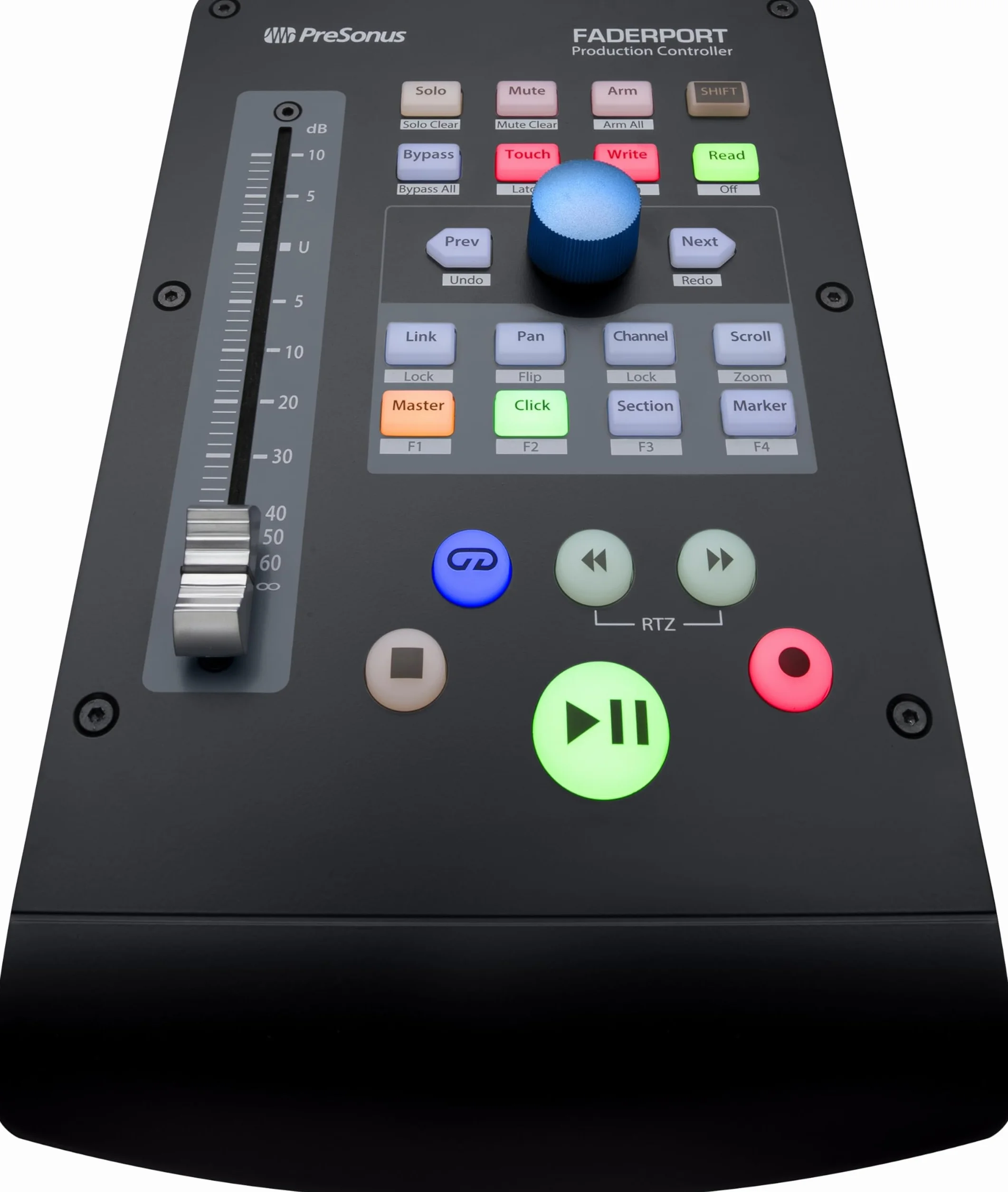 PreSonus FaderPort, Controlador de Mezcla DAW para Producción Musical con Studio One Artist, Ableton Live Lite, Paquete de Software de Grabación, Difusión y Podcasting