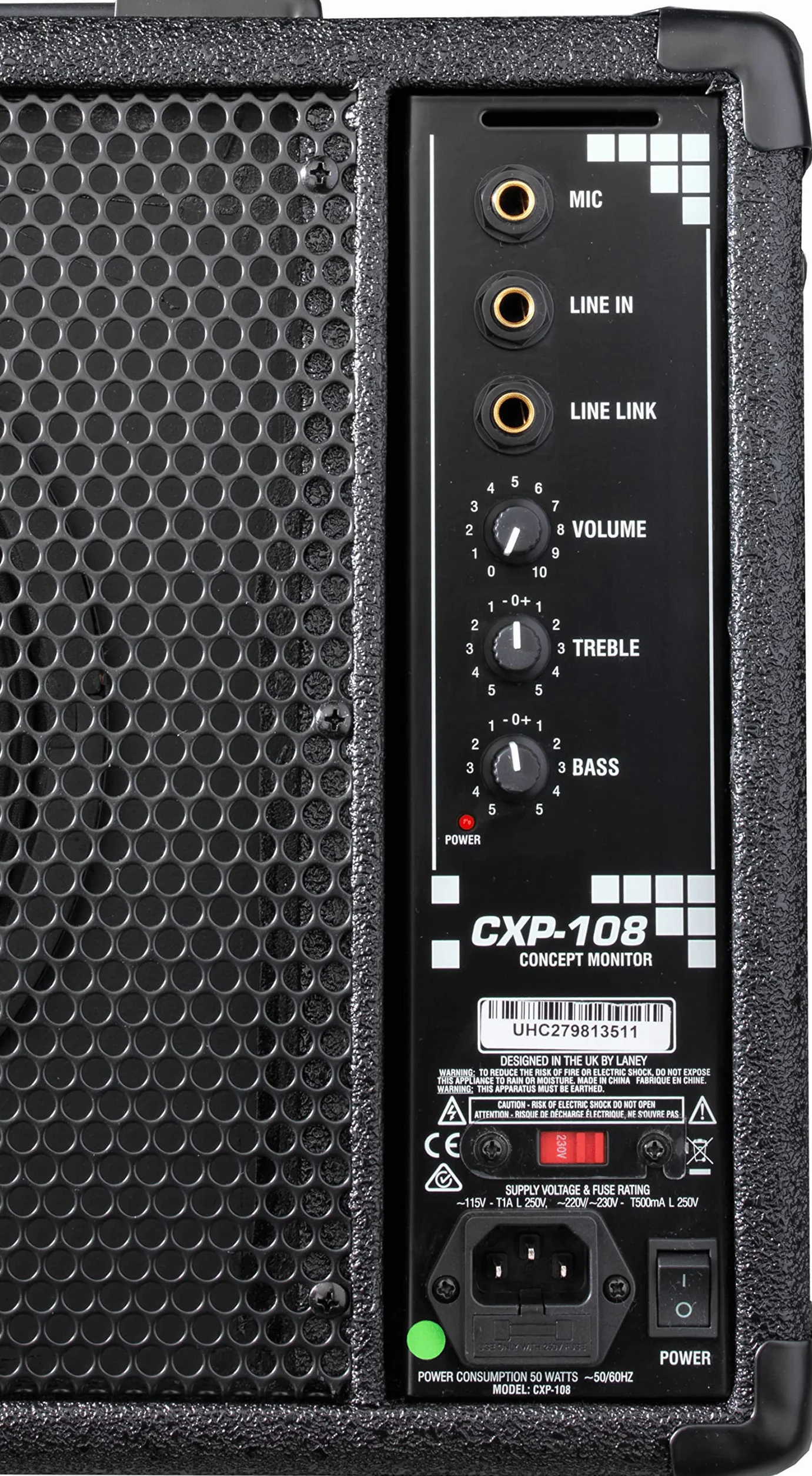 Laney CONCEPT Series CXP-108 - Active Stage Monitor - 80W - 8 inch Coaxial Woofer