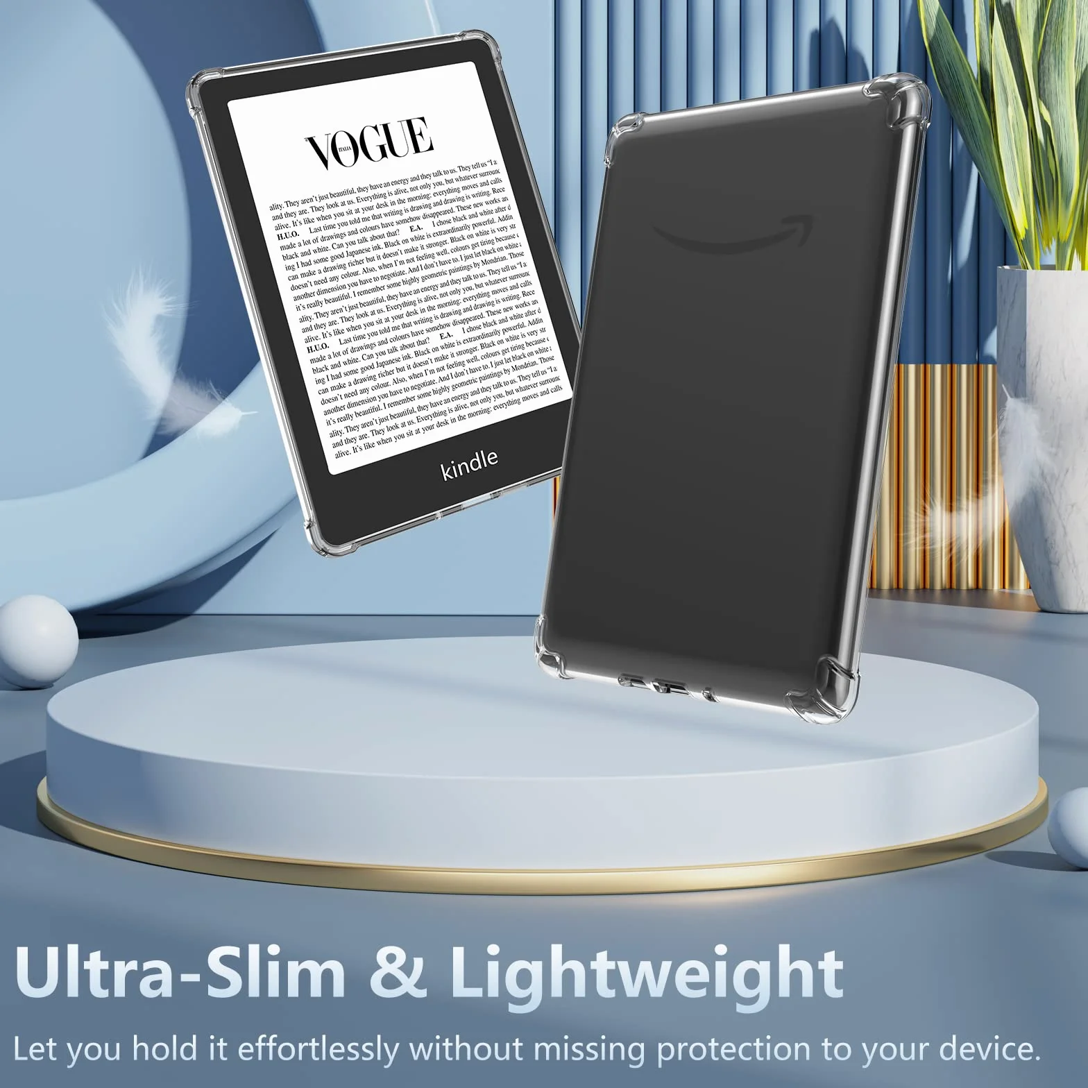 Funda para Kindle Paperwhite 12ª generación 2024 7" y Kindle Colorsoft Signature Edition, TPU transparente