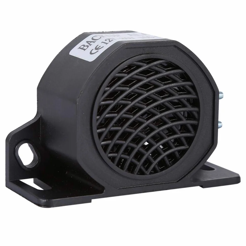 MAGT Bocina Marcha Atras, 12-80V 105 DB Alarma de Advertencia de Nylon Avisador de Marcha Atrás para Vehículo Camión