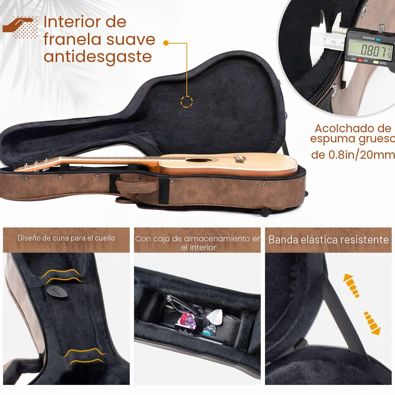CAHAYA Funda para Guitarra acústica de 40 y 41 Pulgadas