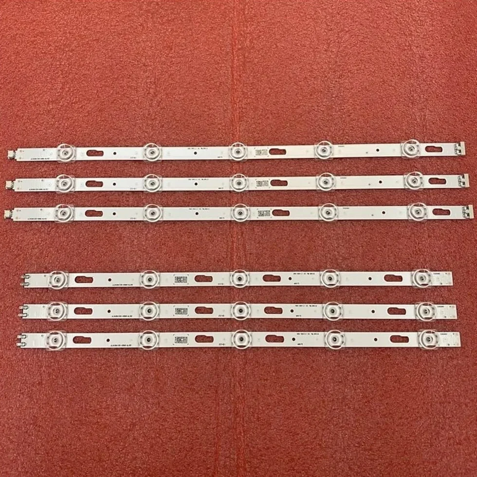 Tira de LED de 10 LED Compatible Fit For Samsung UE43AU7175U UE43AU7105k UN43AU7700 UN43AU7700G UE43AU7100K UE43AU7100U UE43AU7170U(6pcs Set For 1 TV)