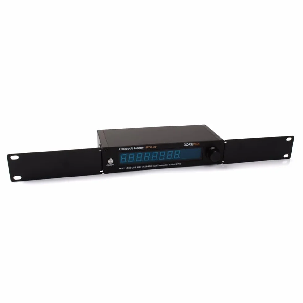 Timecode Center MTC-30 compatible con lector de código de tiempo convertidor generador SMPTE LTC ArtTimeCode RTP-MIDI MMC PoE(MTC-30)