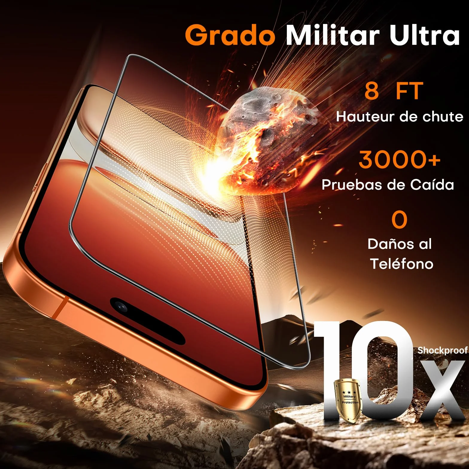 TOCOL Protector Pantalla para iPhone 17 Pro Max, Alineación Automática para Una Instalación Rápida, Cristal Templado de Dureza 9H Inastillable, HD Transparente, 2 Piezas