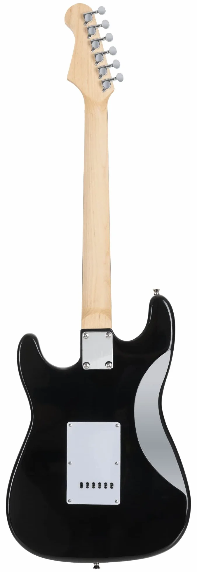 Rocktile Pro ST60-SKULL Guitarra Eléctrica Diseño Skull (1 Humbucker, 2 Single Coils, 22 trastes, Diapasón de palisandro, Cuerpo de tilo, Mástil de arce)