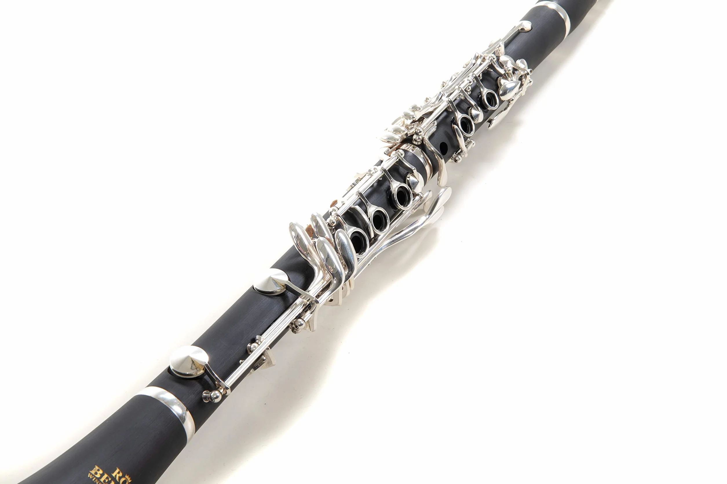 Roy Benson Clarinete Sib CB-217 (con sistema Boehm, cuerpo de ebonita, mecanismo niquelado, incluye accesorios de cuidado y estuche rectangular, con juego de mochila)