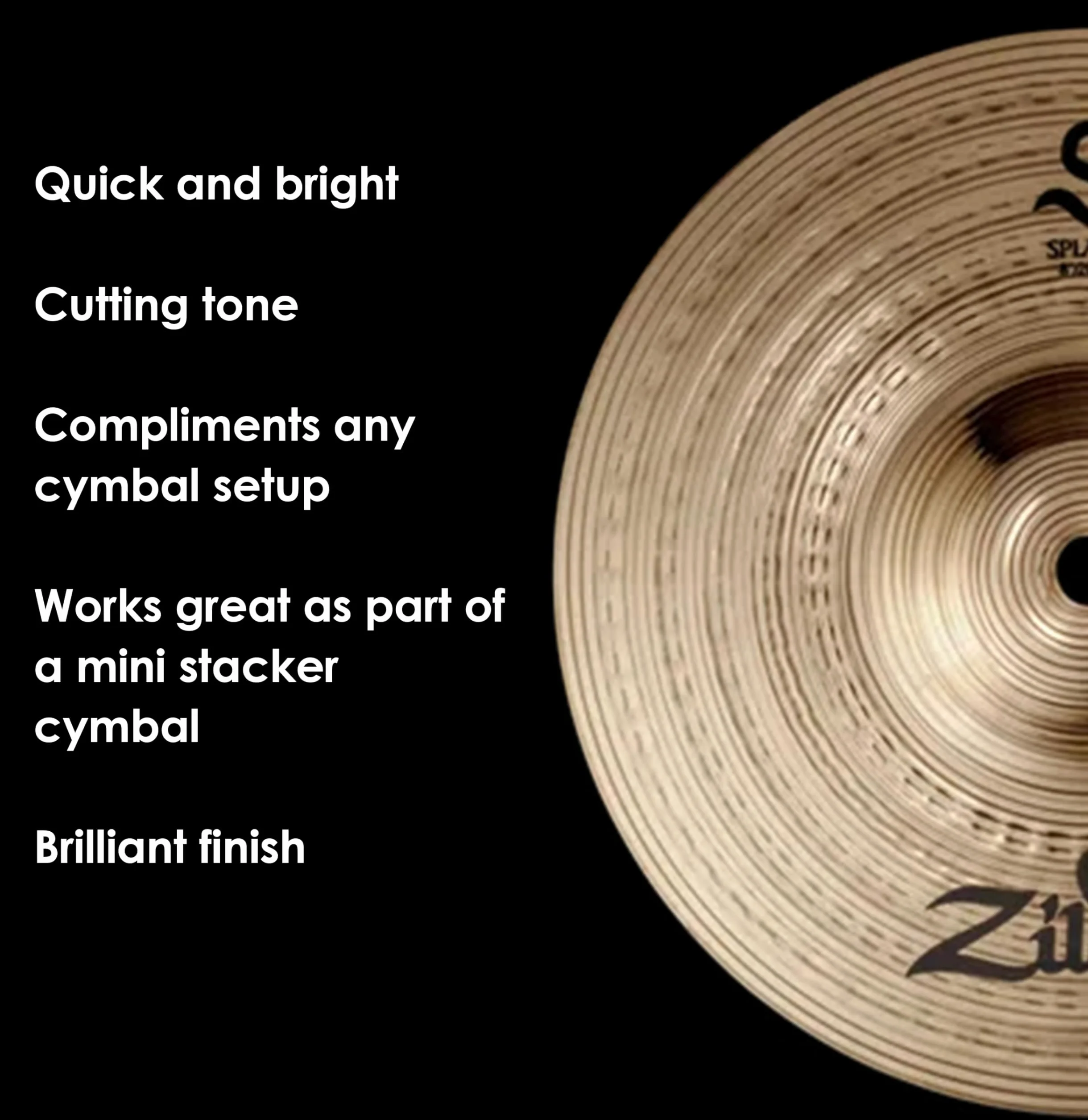 ZILDJIAN S390 S Platillo 8" S splash
