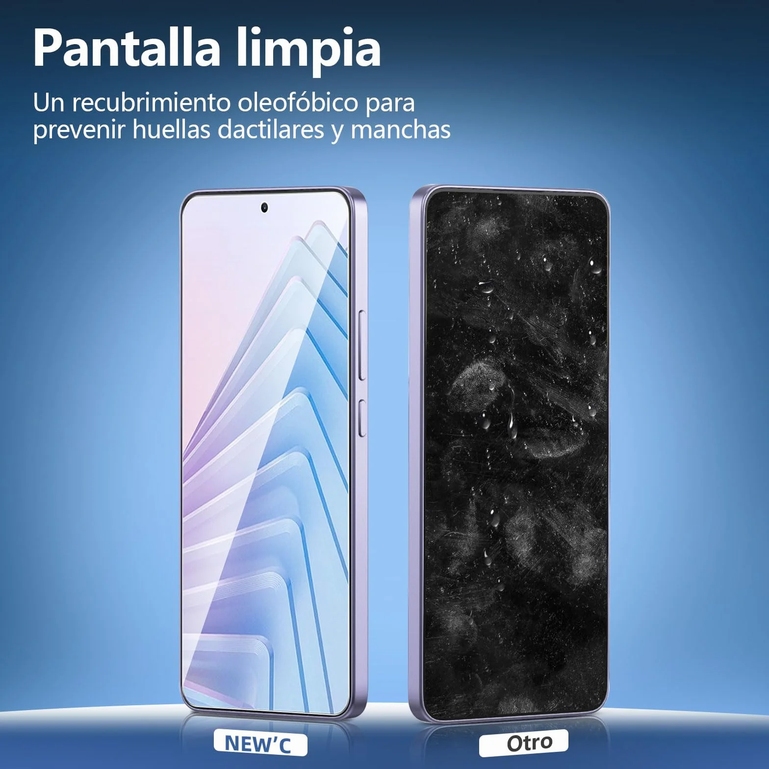 NEW'C 3 Piezas, Protector Pantalla para Xiaomi Redmi Note 14 5G/4G, (no compatible con Xiaomi Redmi Note 14 Pro 5G) Cristal templado Antiarañazos, Antihuellas, Sin Burbujas, Ultra Resistente