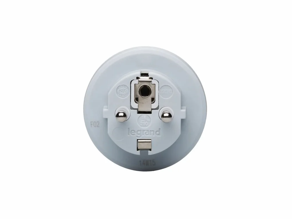 Legrand 050383E Adaptador Conversor, 1380 W, 230 V, Blanco/Gris