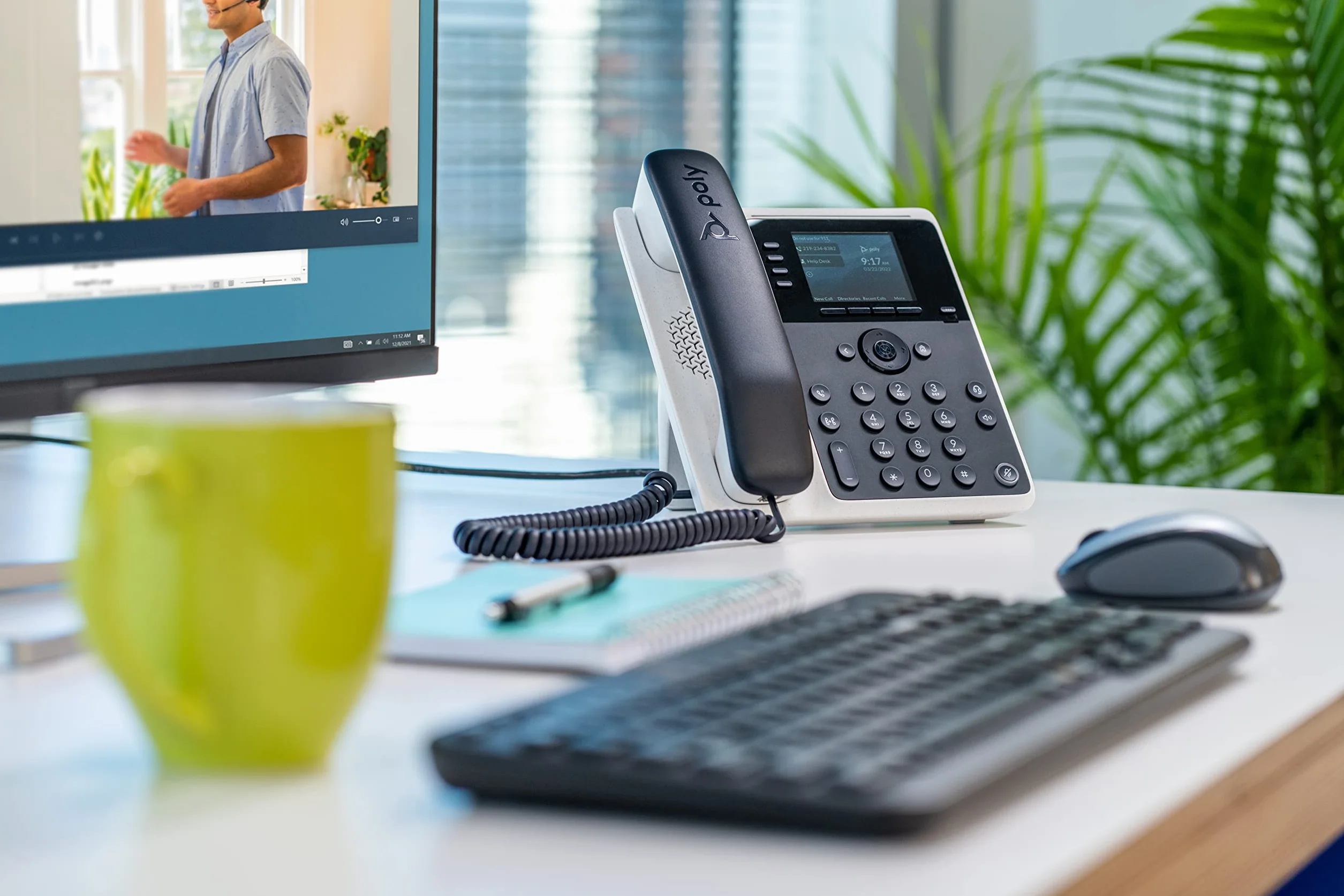 Poly Edge E220 Teléfono IP Escritorio Bluetooth 4 Líneas