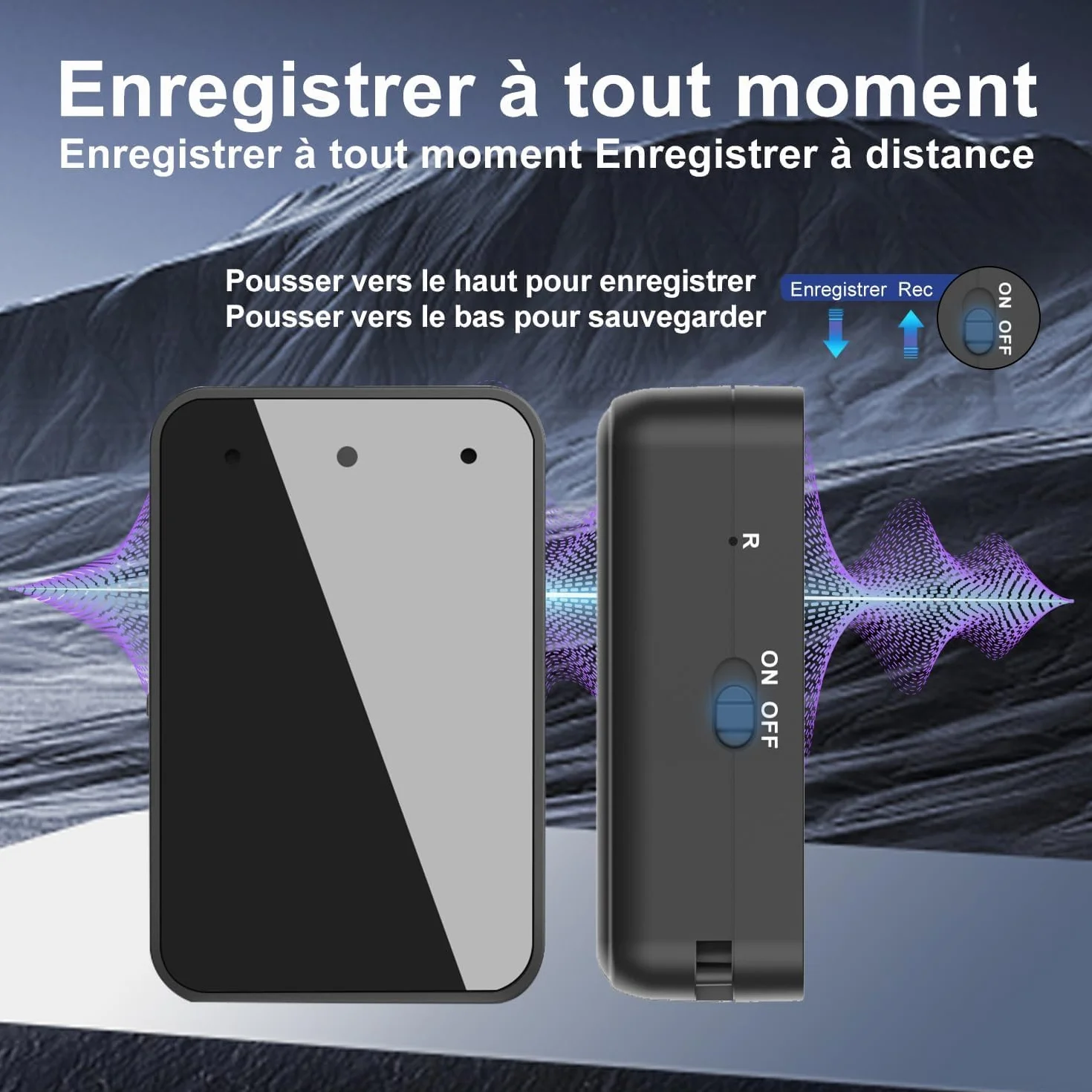 Grabadora de voz magnética de 16 GB con reducción de ruido, puerto USB-C recargable para estudios, conferencias, reuniones, entrevistas, grabadora de audio portátil con auriculares, fácil de usar