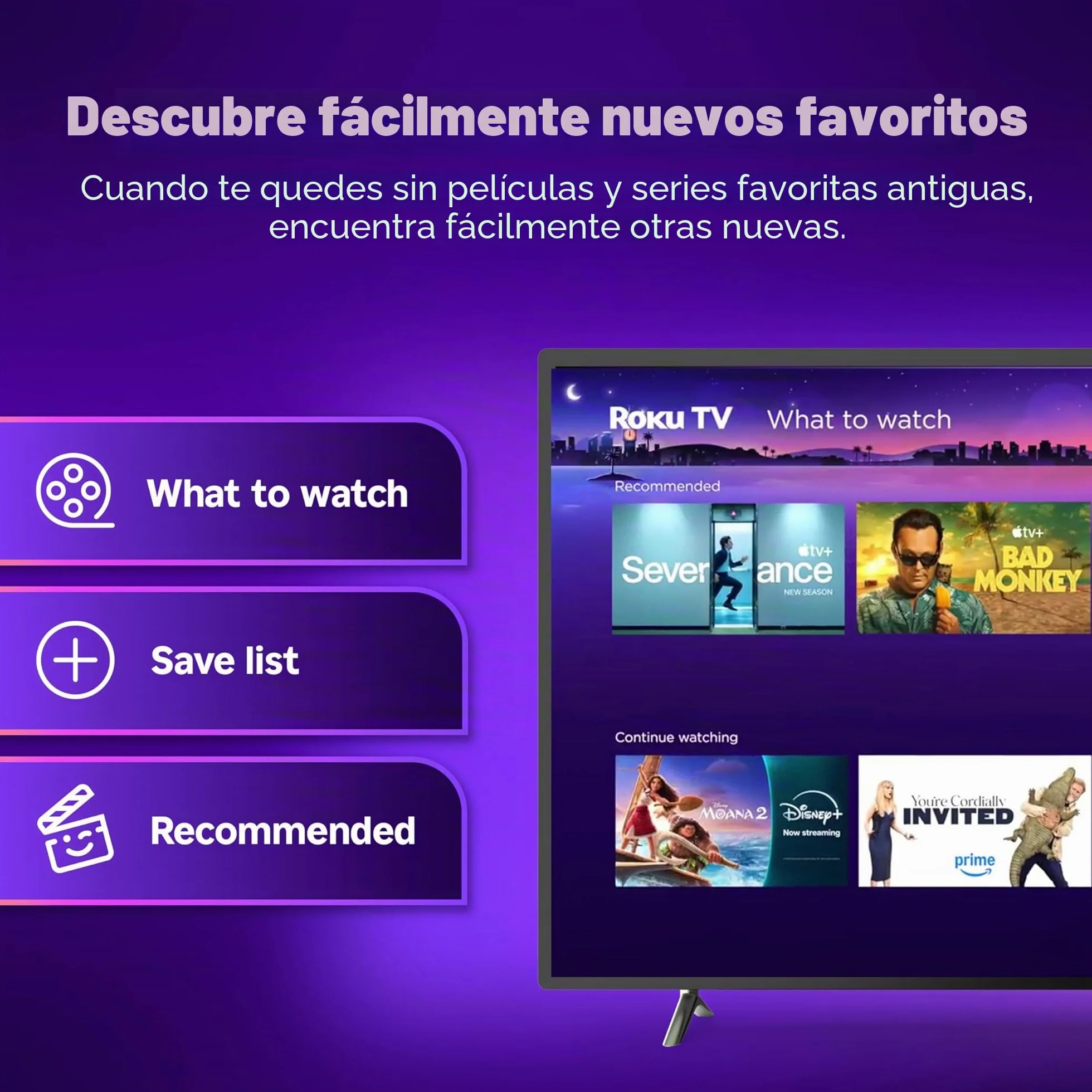 Roku Streaming Stick 2025 - Dispositivo de transmisión HD para TV con Control Remoto por Voz - TV Gratis y en Vivo