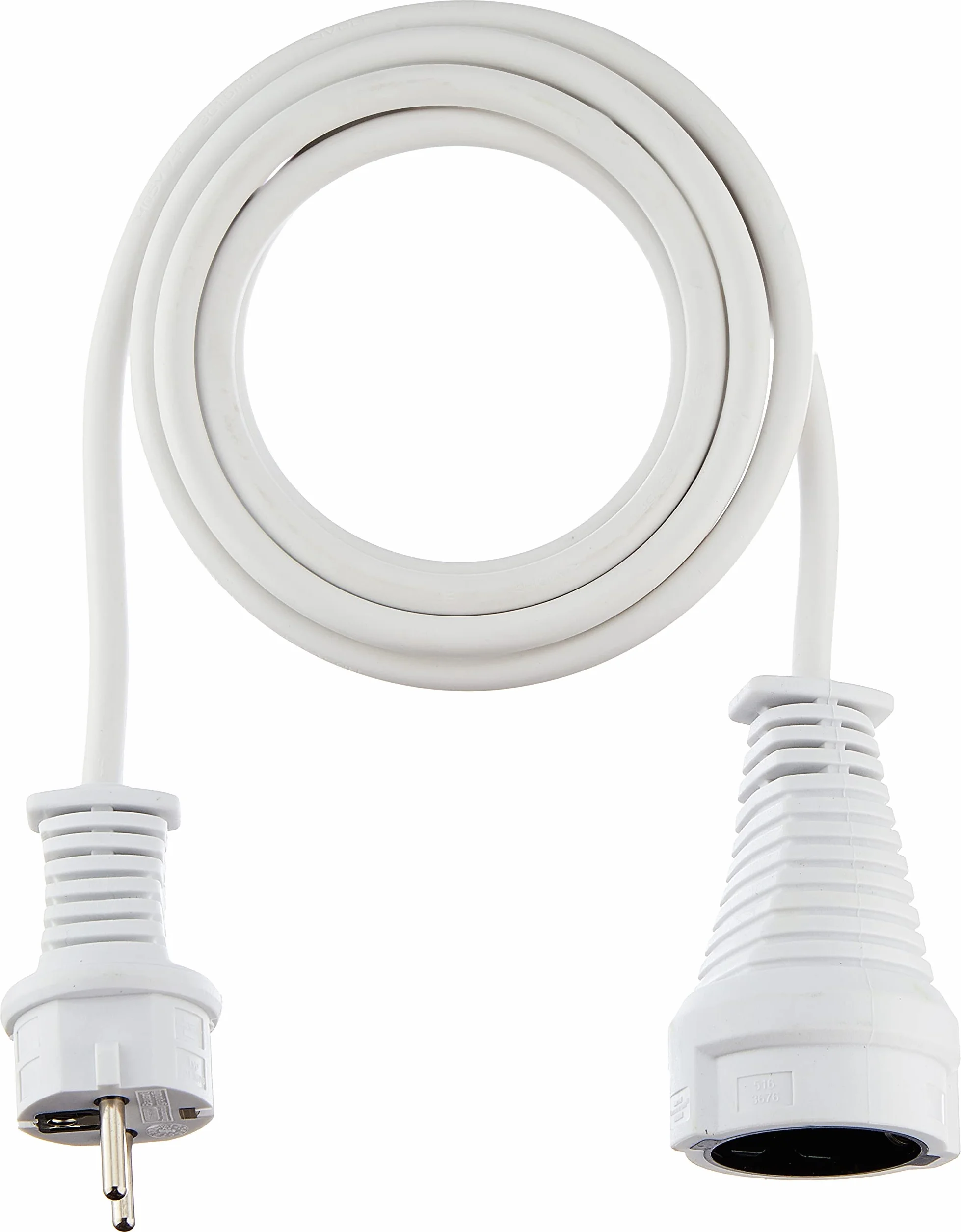 Brennenstuhl Cable alargador de Corriente 2 m Blanco