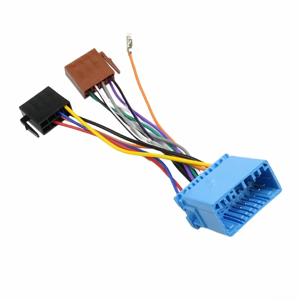 Cable Adaptador ISO de Radio de Coche para Honda Audio estéreo arnés de cableado Conector 12V ABS Azul instalación Trasera Radio Compatible Accord Civic CRV