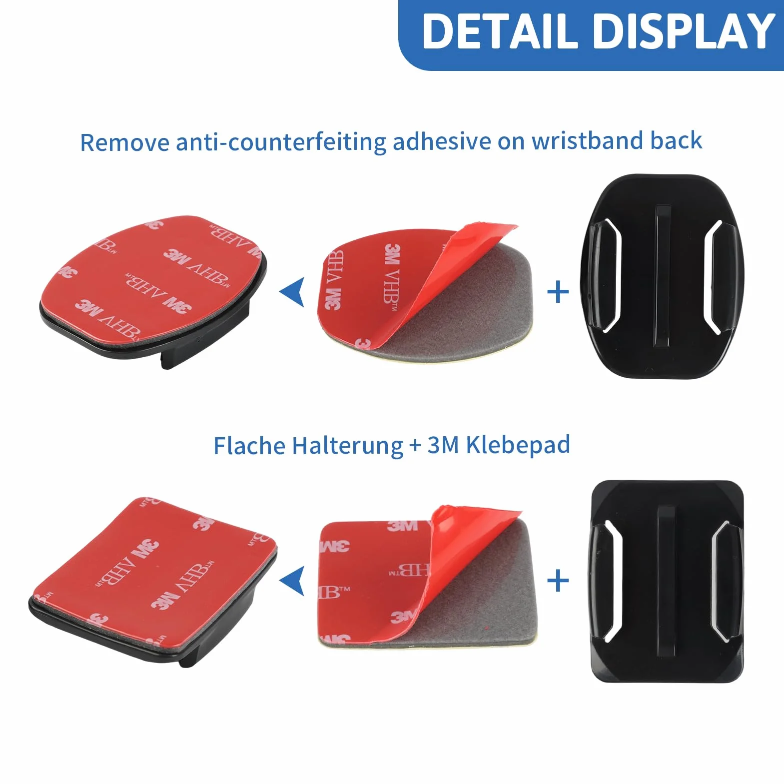 Compatibilidad Soportes Adhesivos para,32 Pegatinas Planas Y Curvas con Adhesivo, Compatibles con Hero 13/12/11/10/9/8/7/6/5/4/3, para Casco Y Deportes De Acción, Accesorios Camara Deportiva