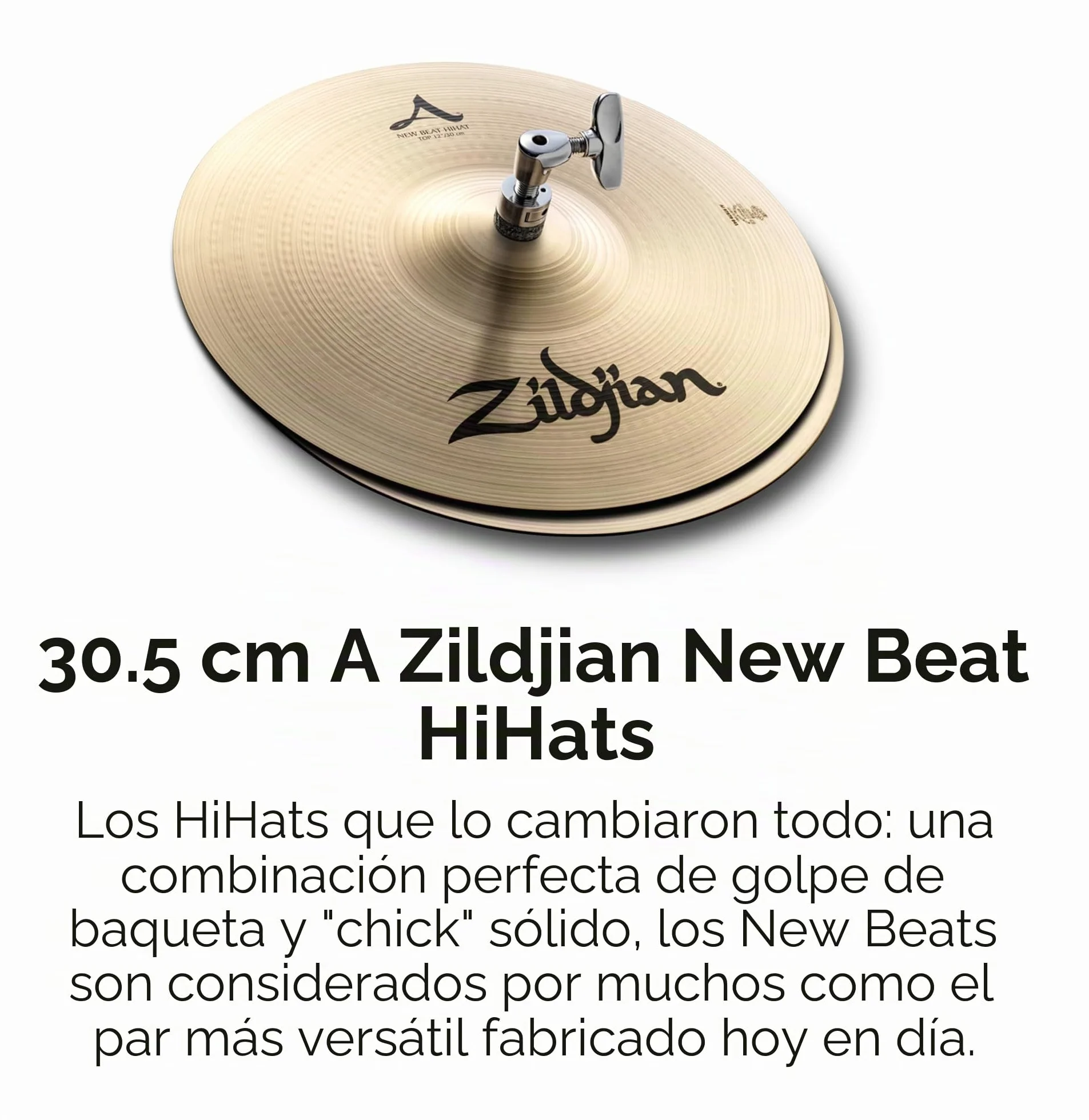 Zildjian ACITYP248 A Series City Cymbal Box Set - 12" New Beat Hi-Hats, 14" Crash, 18" Uptown Ride, Paquete de la ciudad