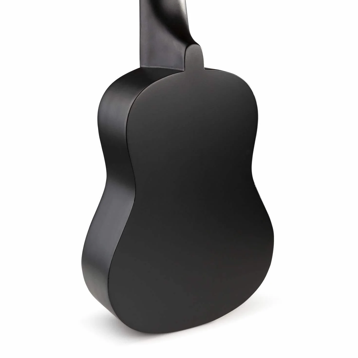 MAX UKEY Set de Ukelele soprano fabricado en madera de Tilo - ukelele adulto Incluye: guitarra ukelele de madera de 21 pulgadas, bolsa de ukulele, púas, afinador y cuerdas de repuesto - Color Negro