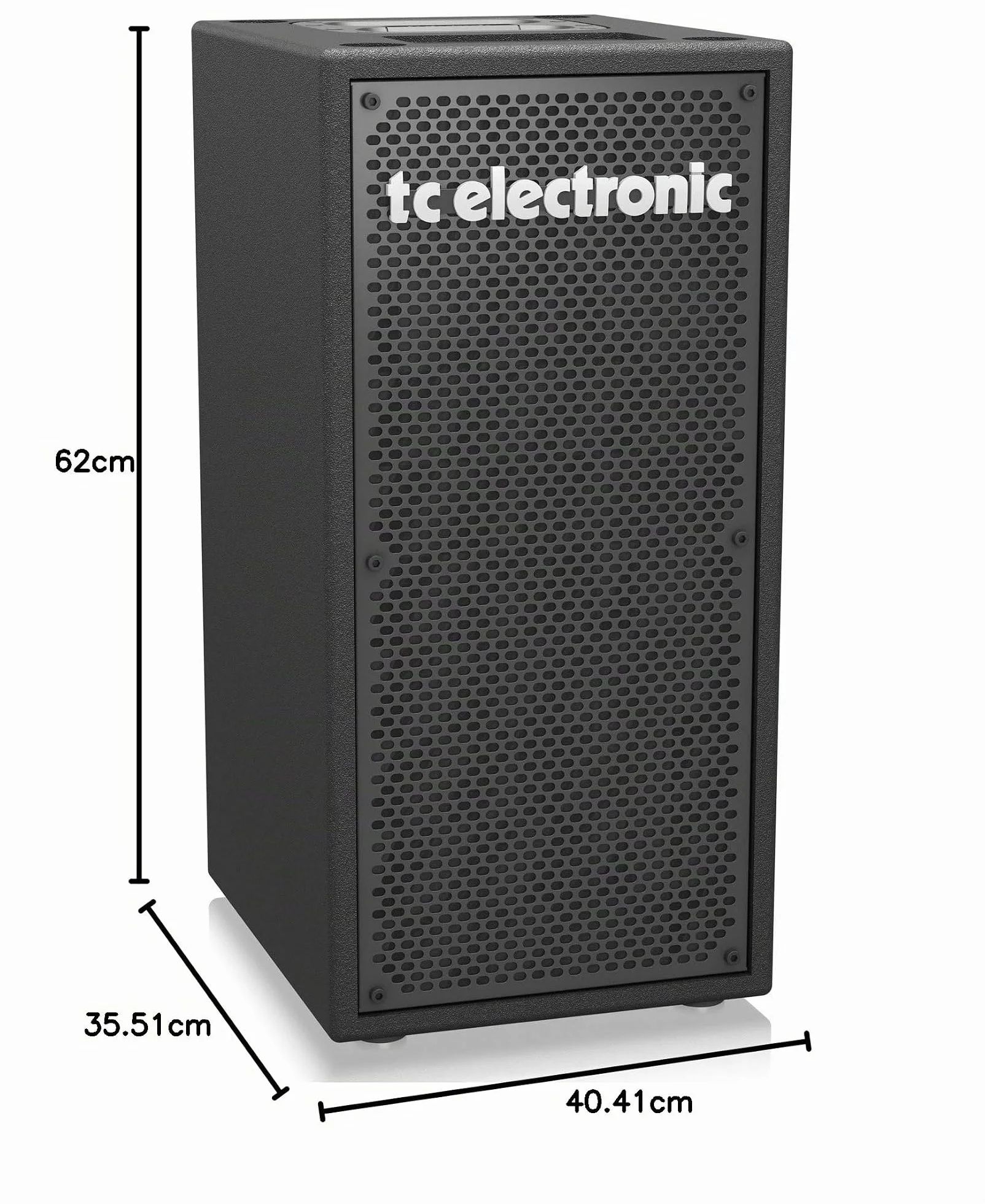 TC Electronic BC208 Gabinete de bajo portátil vertical de 200 vatios 2 x 8 "con tono superior