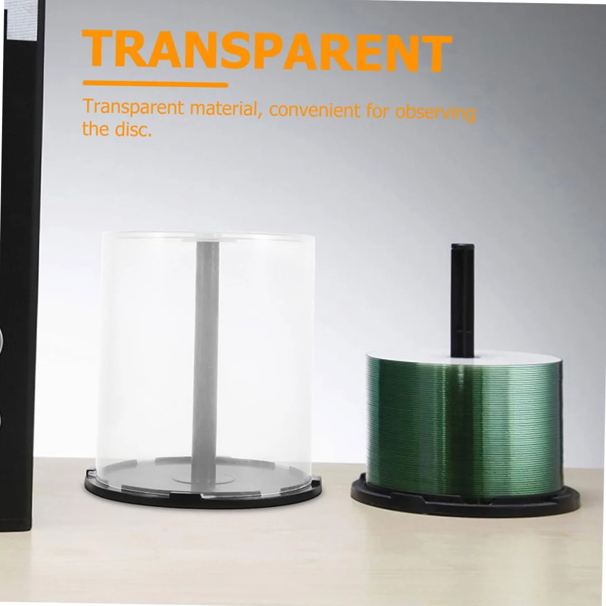 Caja de Almacenamiento para CD de Plástico Pp con Capacidad para 100 Discos, Pack de 3 Unidades, Diseño Minimalista y Función Extraíble para Uso en Casa