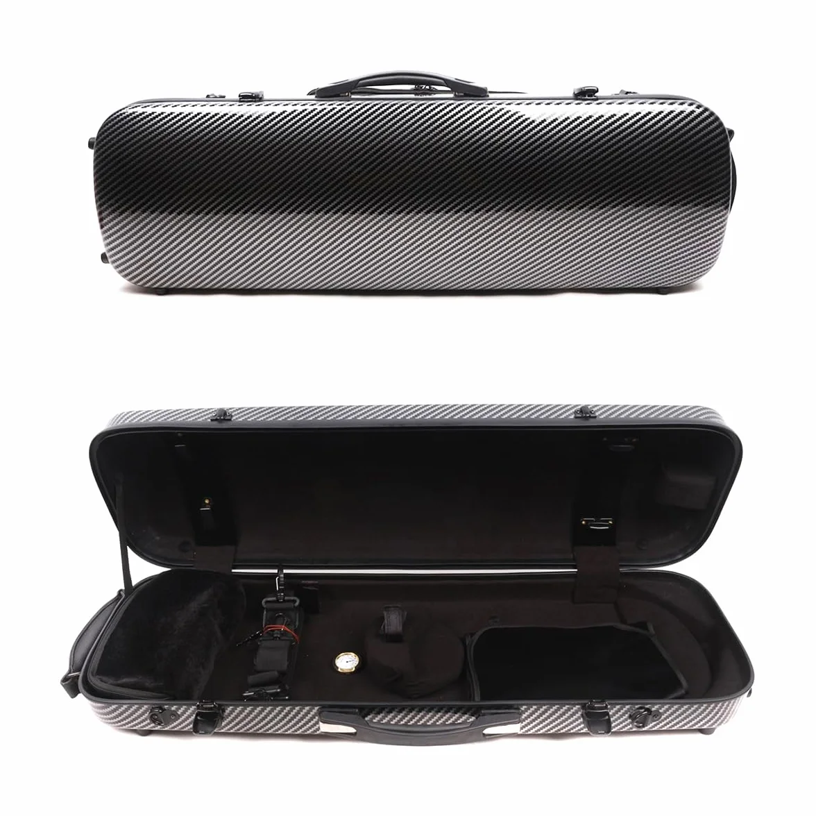 Yinfente Advance - Estuche para violín 4/4 de Fibra de Carbono con Correa Trasera, Agarre Fuerte, fácil de Transportar