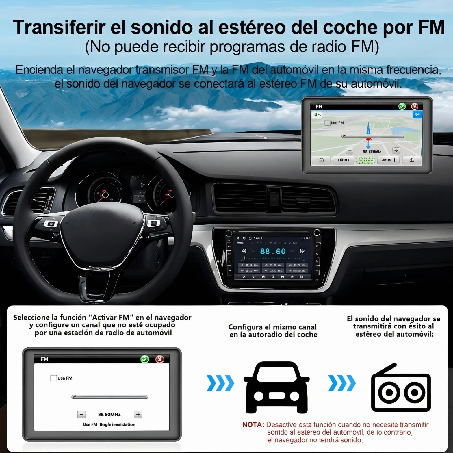 Navegador GPS Bluetooth 7 Pulgadas para Camiones y Coches con Mapas Europa de por Vida