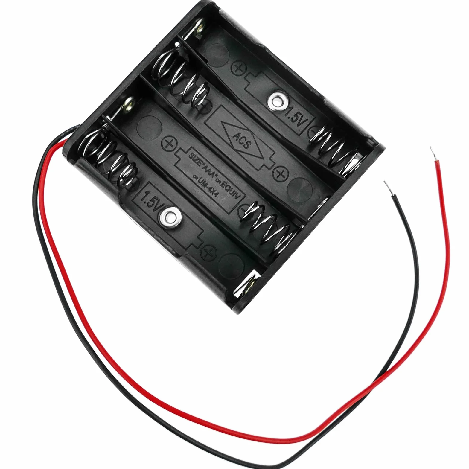 BeMatik - Portapilas Plano para 8 Pilas AAA LR03 de 1.5V