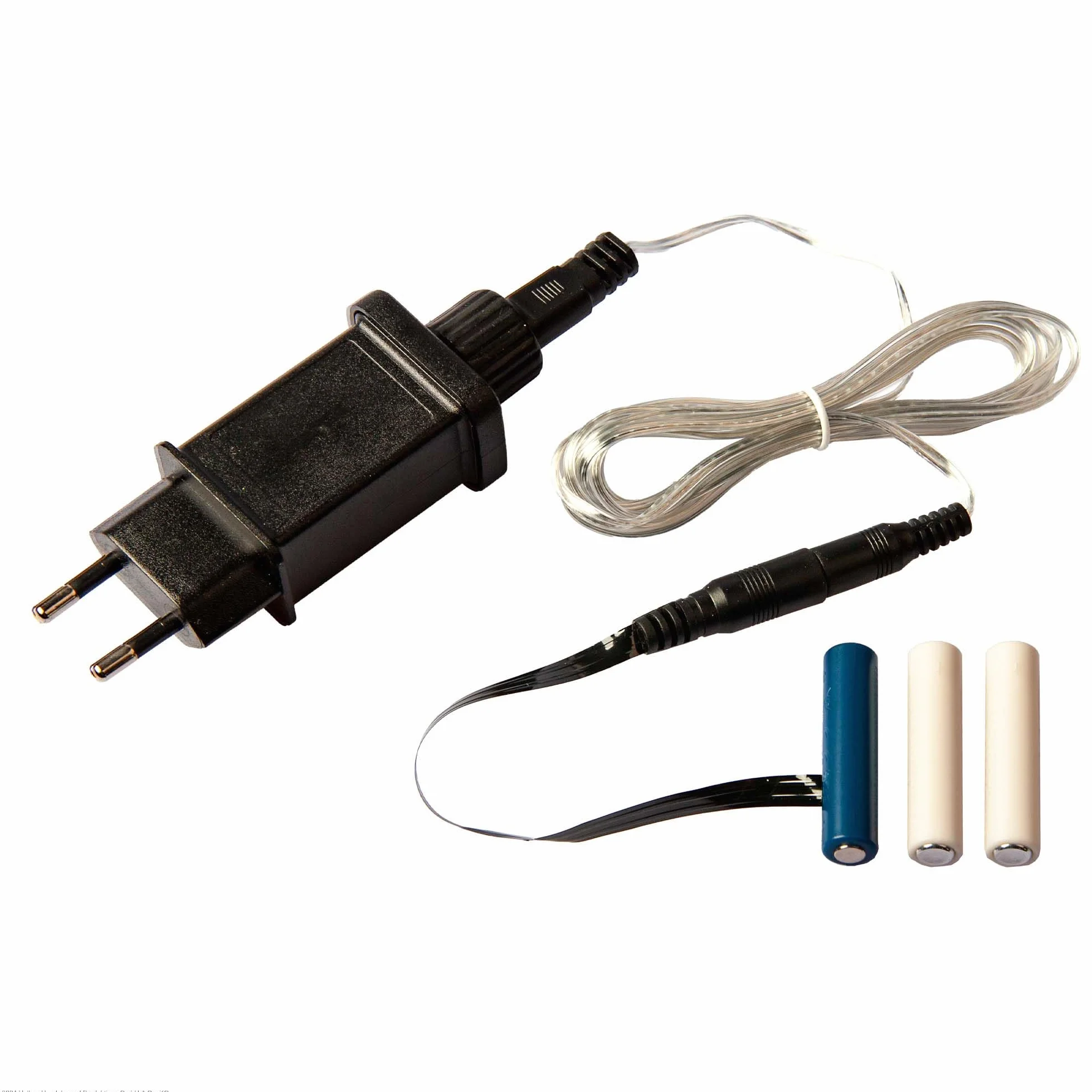 Hellum Adaptador de Pilas AAA 3X, Fuente de Alimentación 4,5V, Recambio para 3 Pilas AAA, Falsa a 230V Con Cable 1,8 m, Eliminador 578379