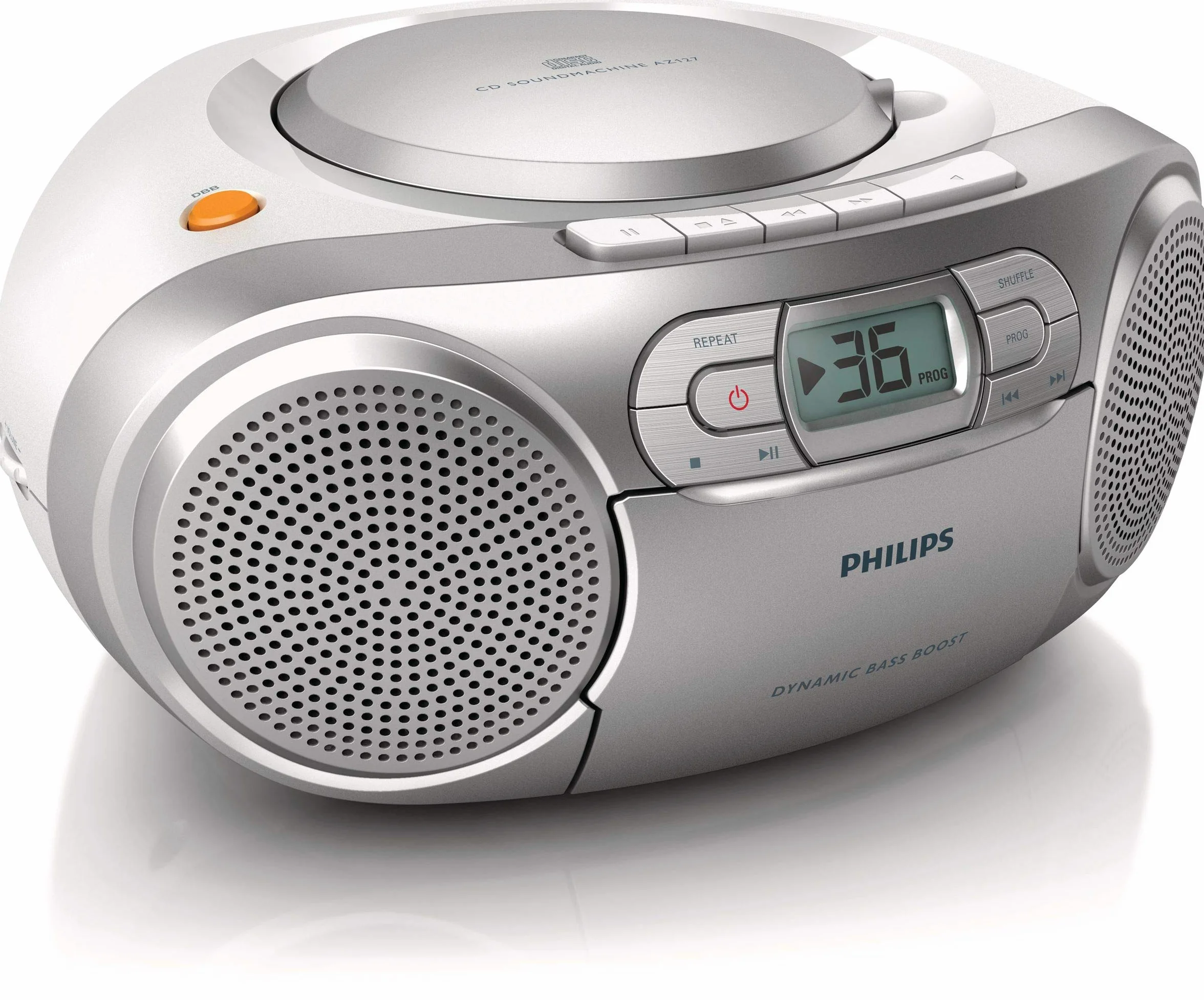 Philips Boombox AZ127/12 CD Casete Radio FM Portátil