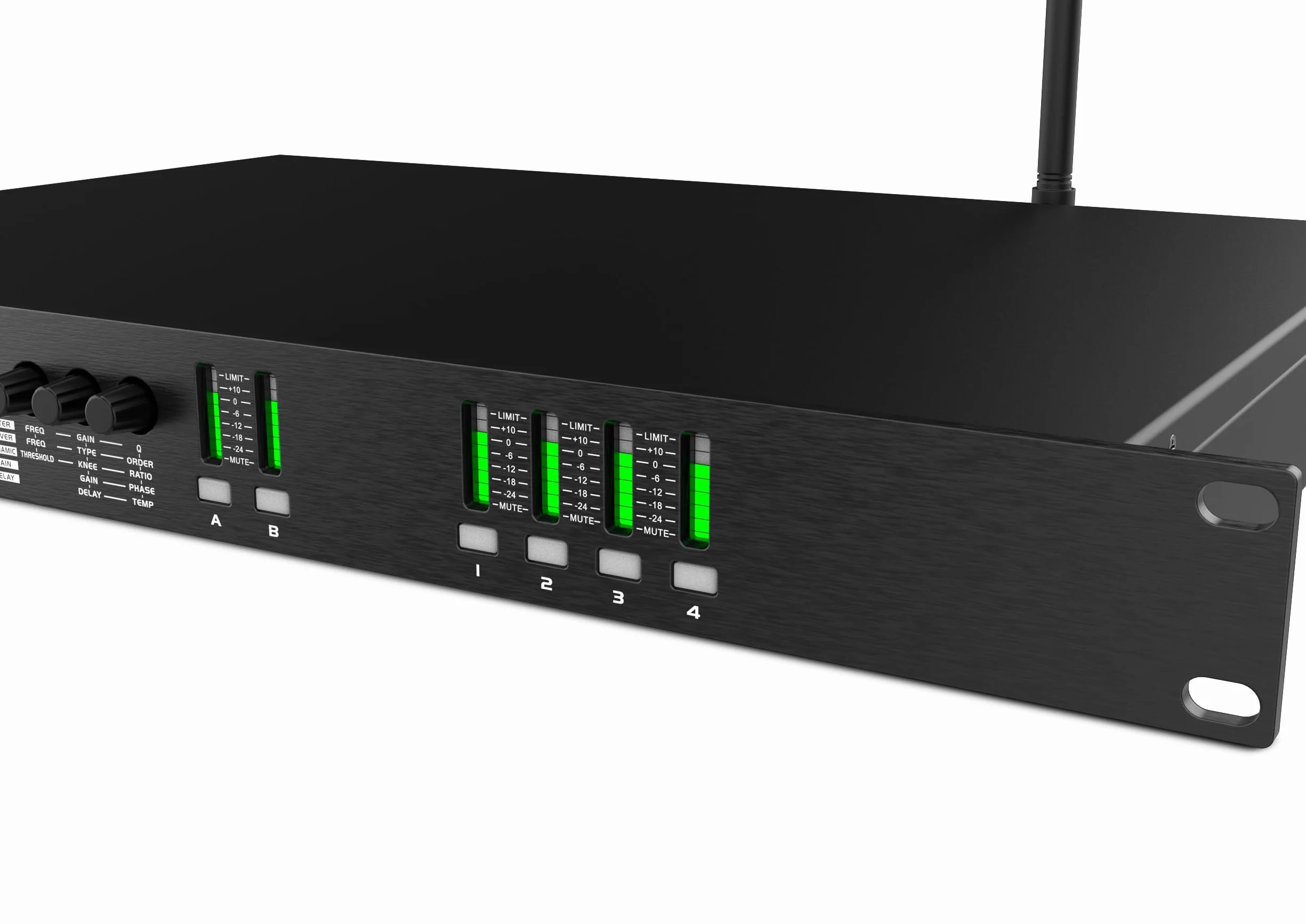 Audibax ADP 24 DSP Procesador de Sonido/Crossover Digital 19" 4 Canales de Salida