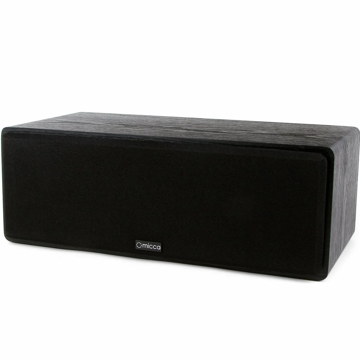 Micca MB42-C - Altavoz de Canal Central para Cine en casa, Sonido Envolvente, pasivo, de 2 vías (Negro, Cada uno)