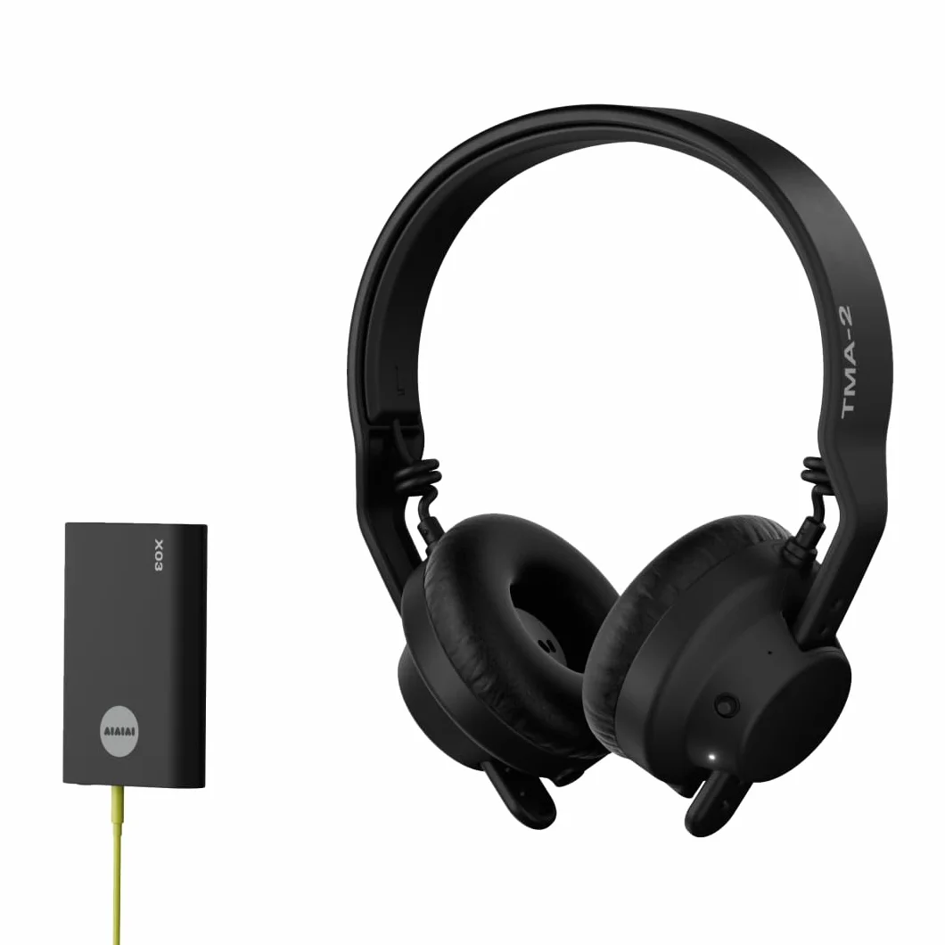 Aiaiai TMA-2 DJ Wireless - Auriculares DJ inalámbricos con latencia ultrabaja, +20h de batería, diseño Ligero y Resistente, Almohadillas de Alto Aislamiento y Bluetooth