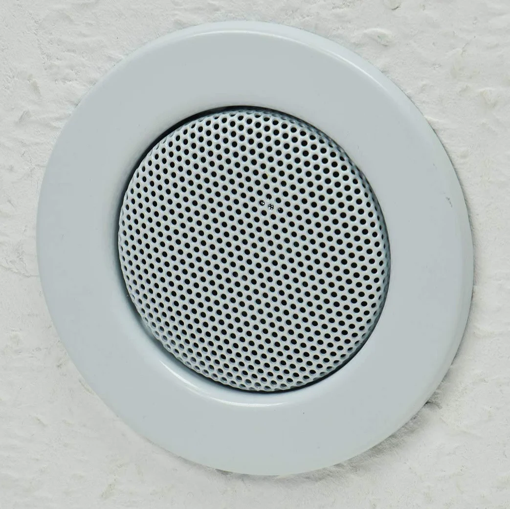Altavoz empotrable blanco Ø 8cm aspecto halógeno