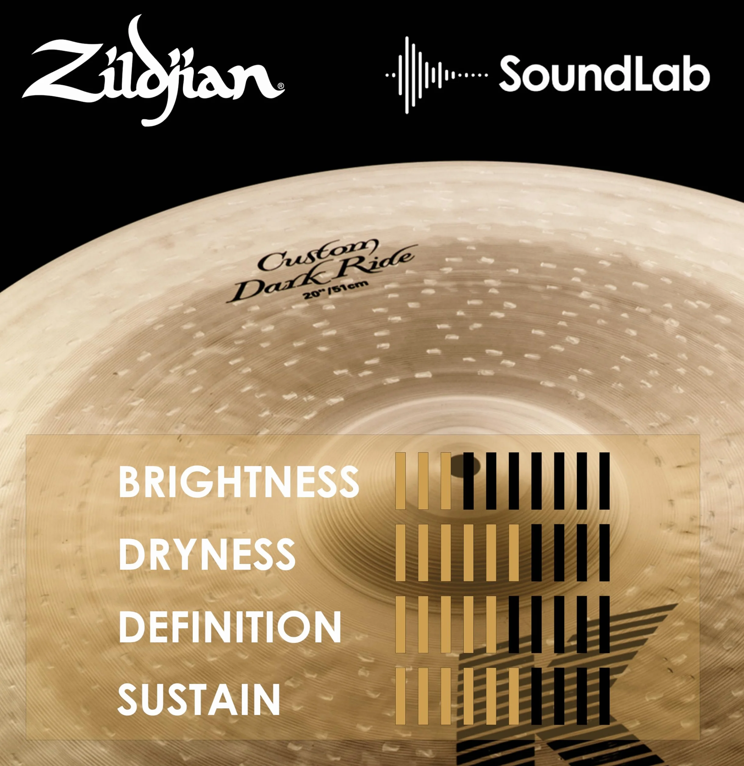 Zildjian K Custom Series - 20" Dark Ride Cymbal