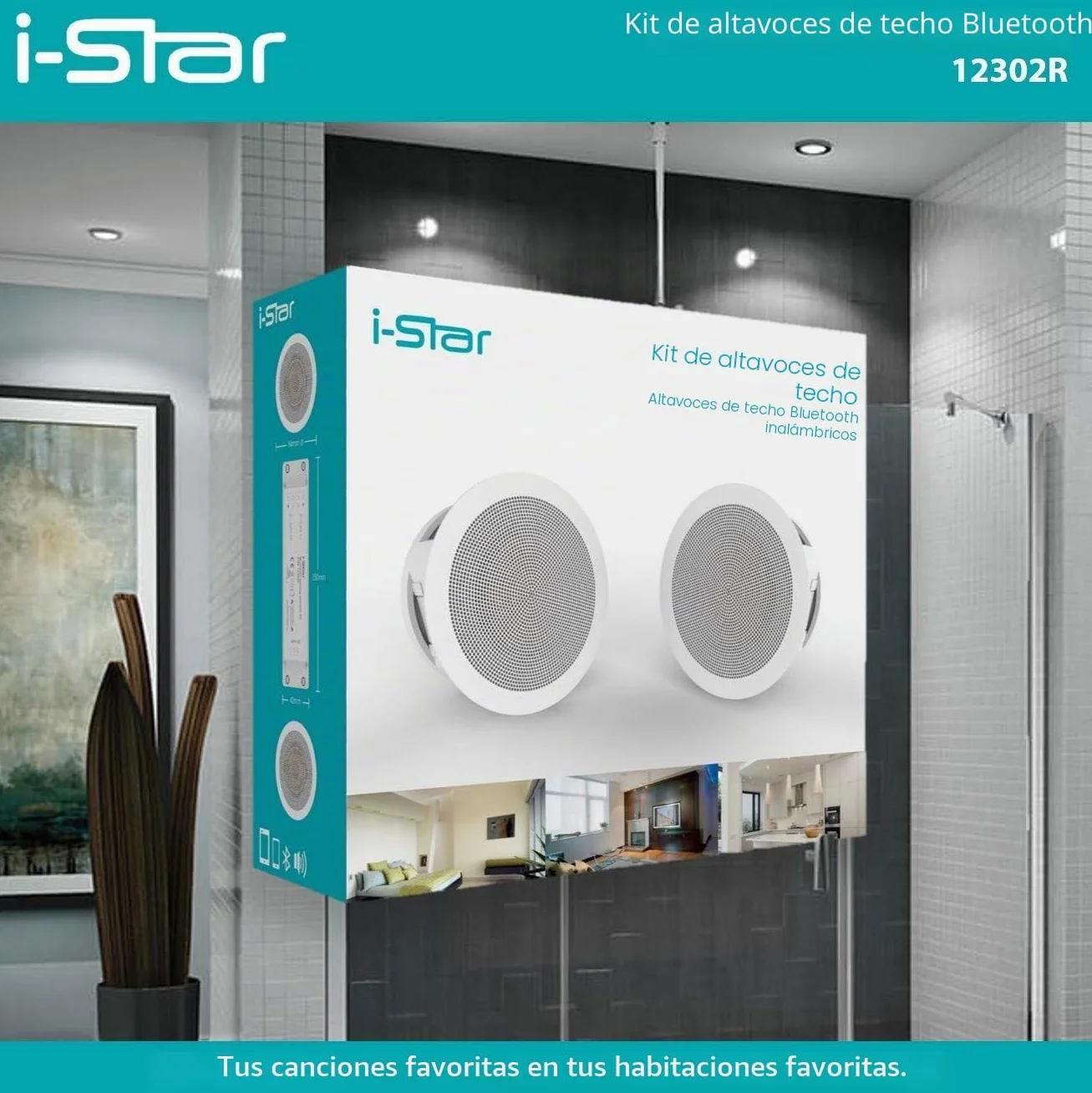 i-Star Bluetooth Altavoces de Techo Kit Completo