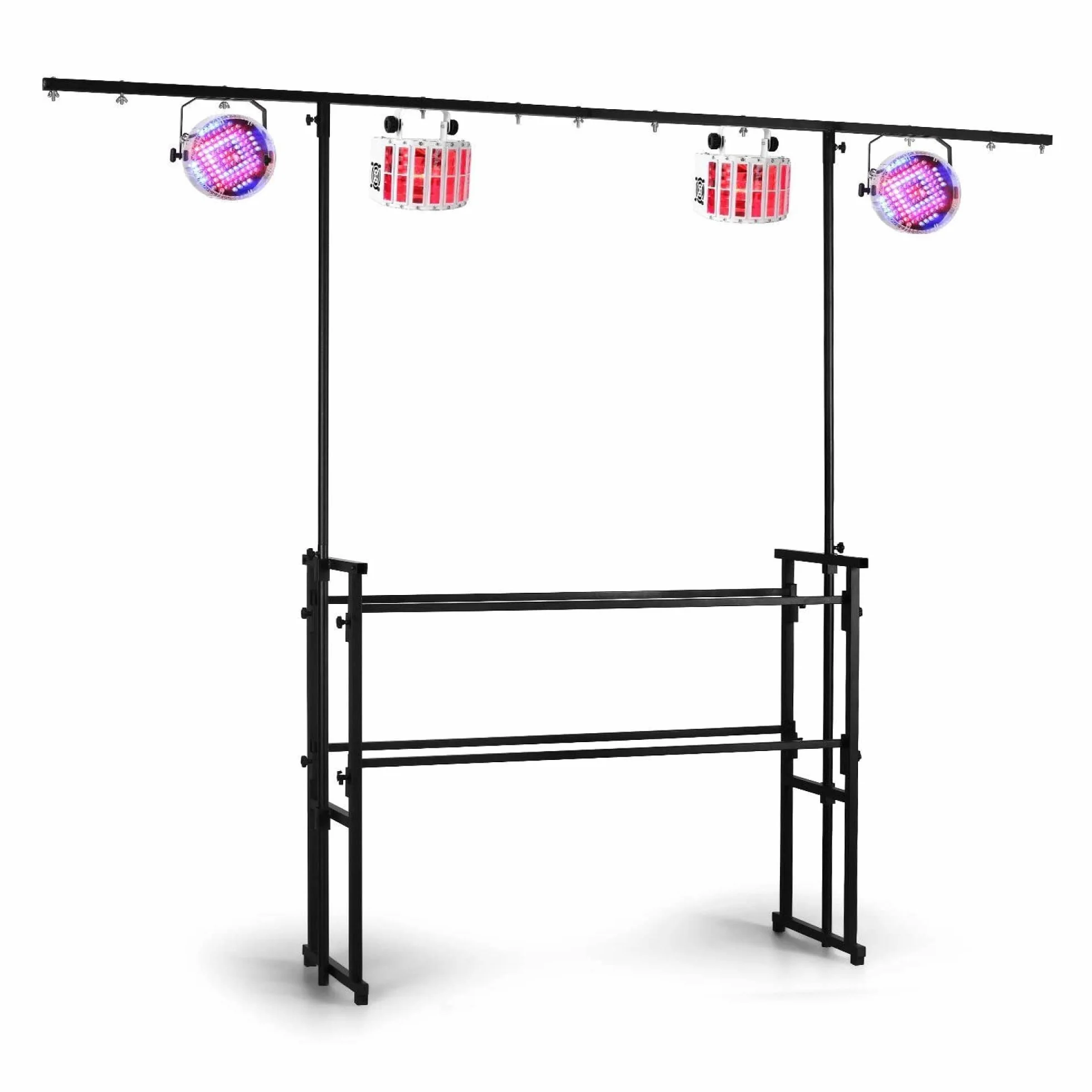 Audibax DS10-DJ Soporte DJ Profesional con Puente de Luces