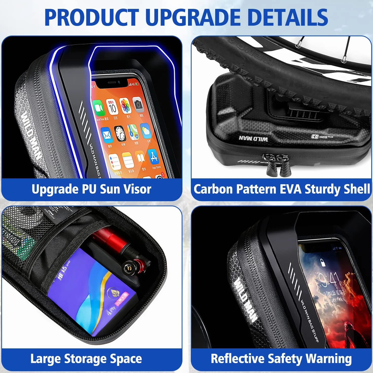 Soporte Móvil Moto Impermeable de Aluminio para Retrovisor - Rotación 360° Ajustable Con Cubierta de Lluvia - Compatible Con Teléfonos de 3.5-6.9"