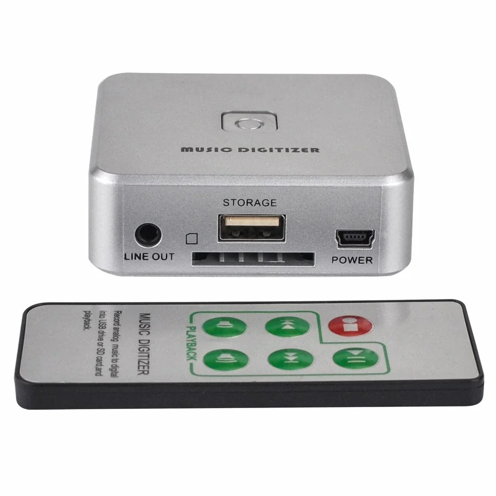 non-brand Music Digitizer 3.5mm RCA Audio Captura Adaptador Grabadora MP3 USB Flash Drive