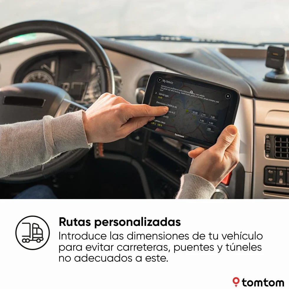 TomTom GO Expert Plus Premium Pack GPS para camión 7" HD, TomTom Traffic, mapas mundiales