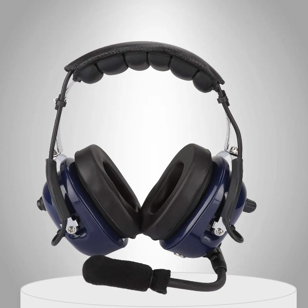VIFER Auriculares de Aviación General de Piloto, Doble Enchufe, Reducción de Ruido 3,5 mm