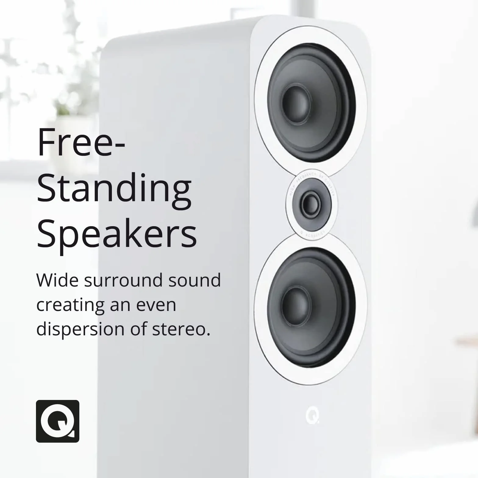 Q Acoustics 3050i 25W Negro conjunto de altavoces - Set de altavoces (25 W, Cine en casa, Negro, 180 W, De 2 vías, 44 - 30000 Hz)
