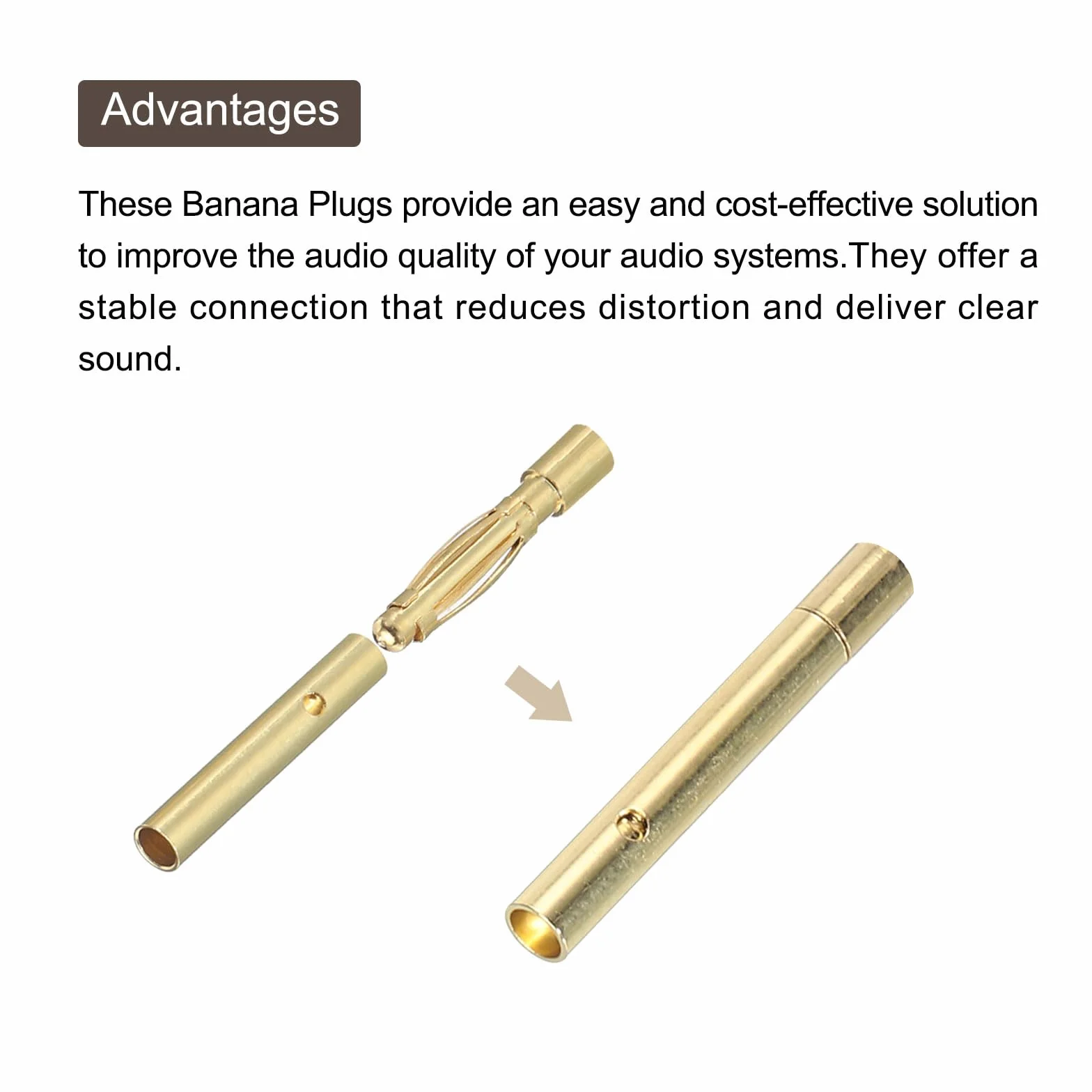 QUARKZMAN 10 Pares Banana Enchufes Conector 2mm Macho Hembra Banana Enchufes para Altavoz Cable RC Batería ESC Motor