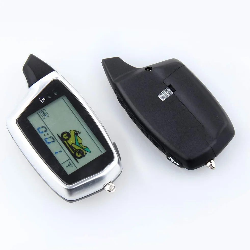 EASYGUARD EM212 - Sistema de alarma de motocicleta de 2 vías con pantalla LCD, transmisor recargable, sensor de choque integrado y sensor de microondas que detecta CC 12 V