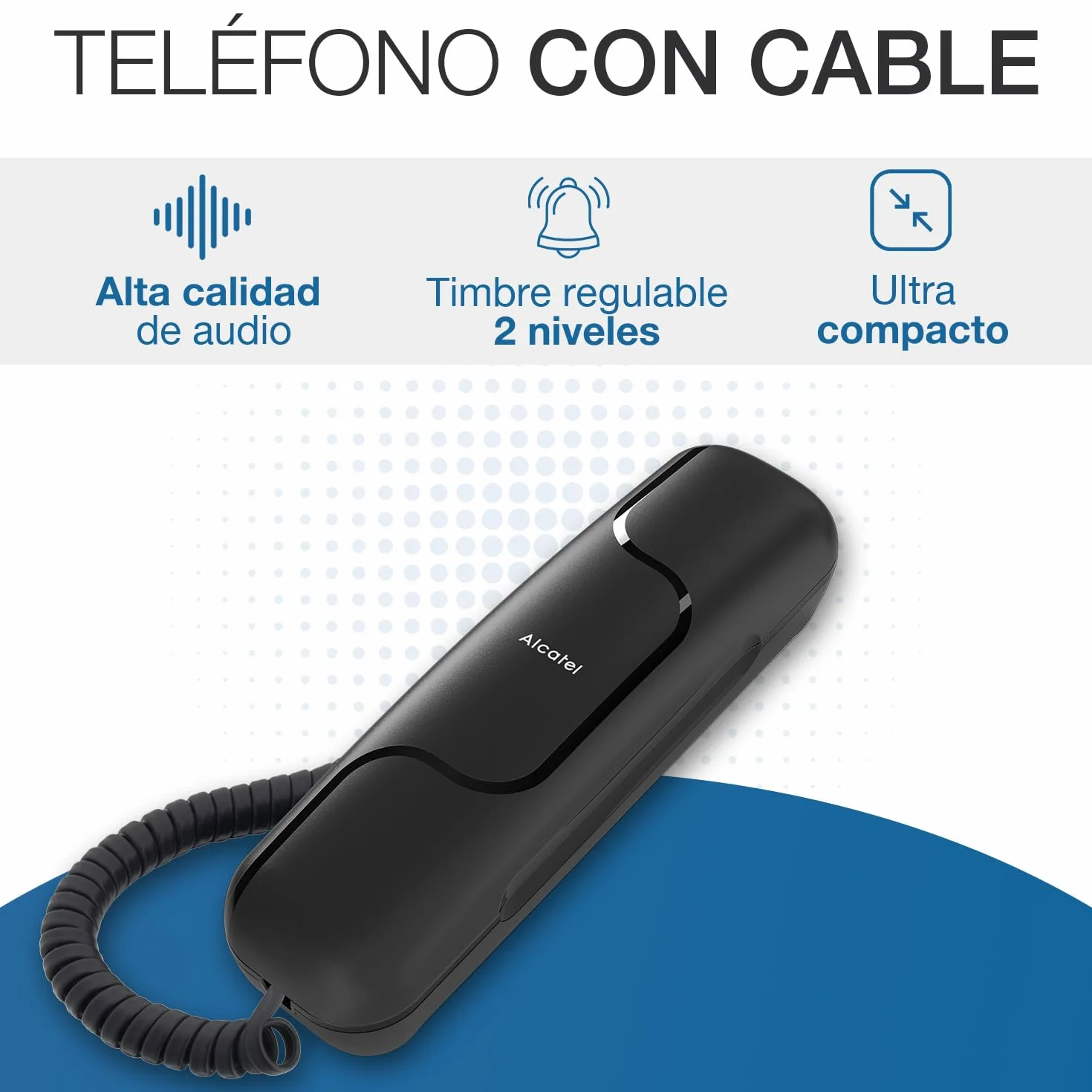 Alcatel ATL1413670 Teléfono Negro