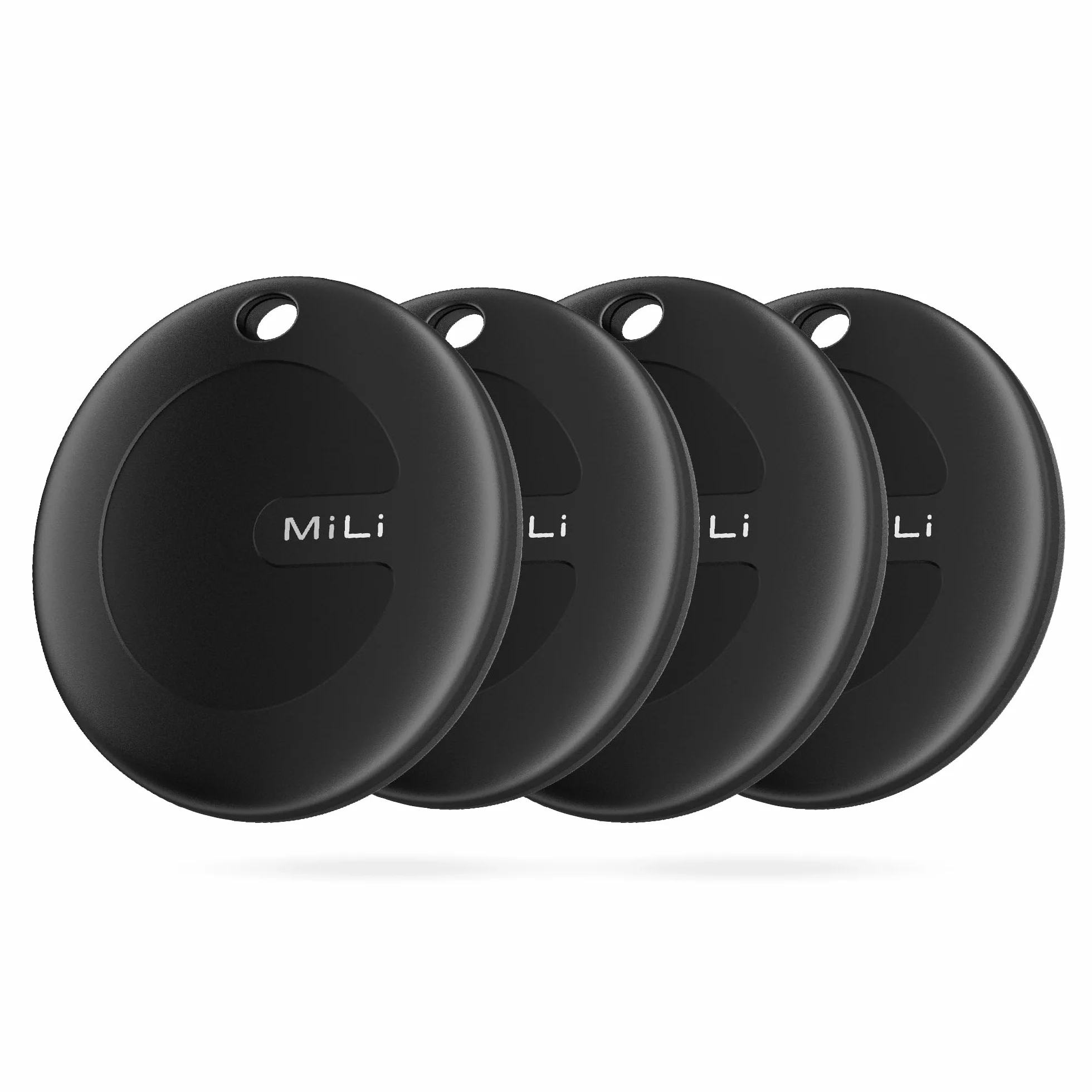 MiLi MiTag Bluetooth Tracker para Android, Autorizado por Google, Key Finder, Luggage Tracker, Localizador de Objetos Compatible con Google Localizador App, Smart Tracker 4Pack