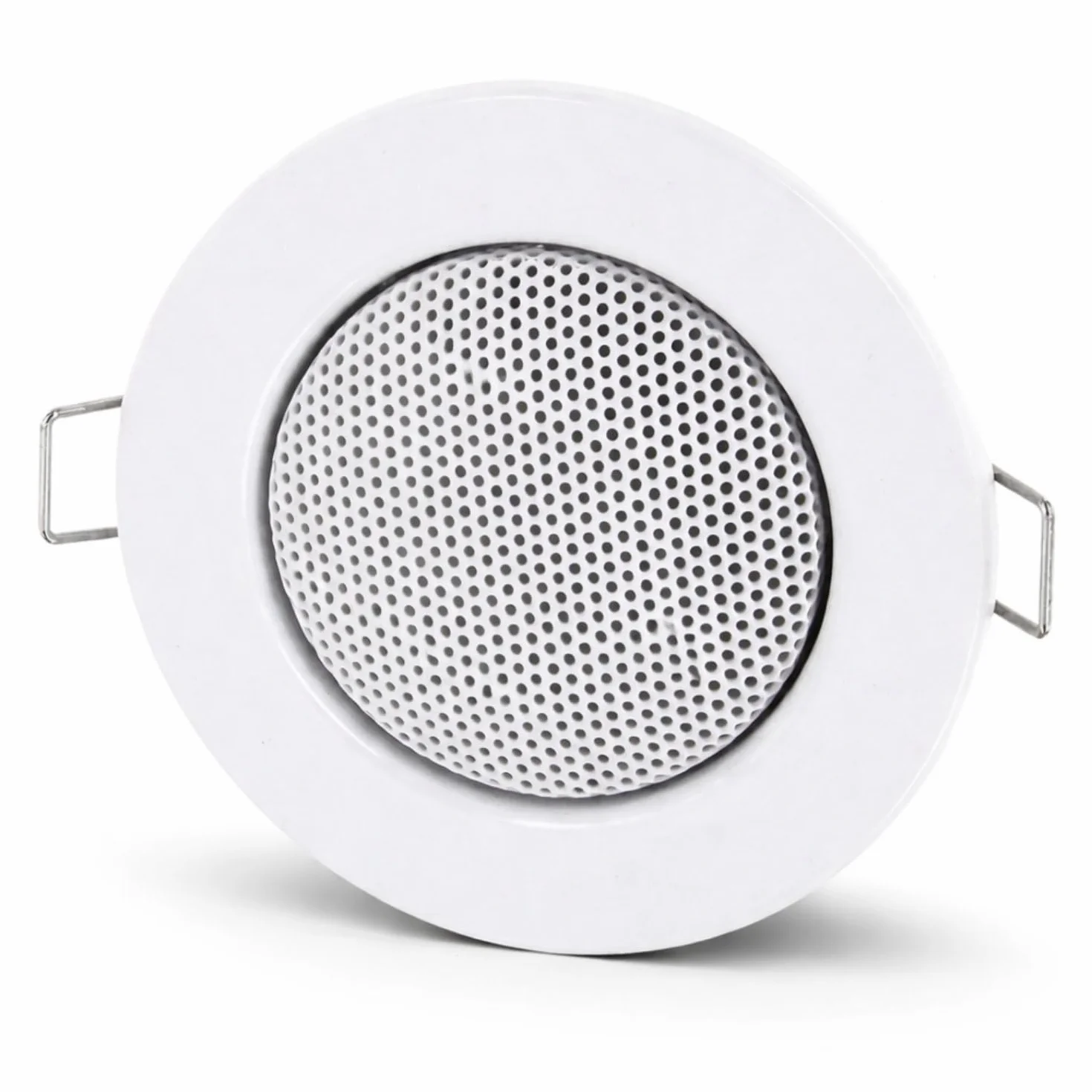 HAVA Juego de 4 altavoces empotrables metálicos, diseño halógeno, 60 mm
