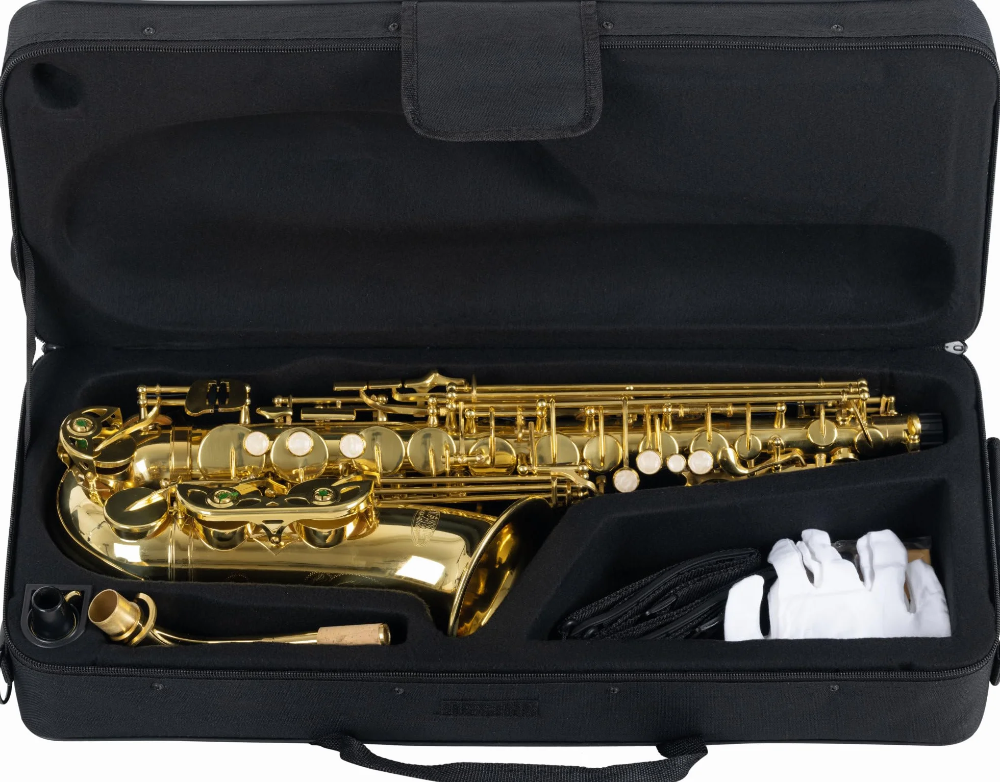 Classic Cantabile Winds AS-450 Saxofón Alto en Es - Afinación Eb - Llave de Fa sostenido alta - Set ahorro incl. 10 cañas para saxofón