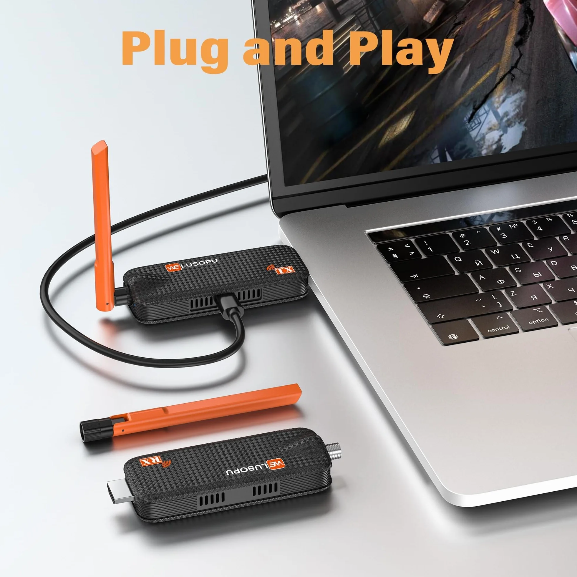 Transmisor Inalámbrico HDMI 5G/1080P 165FT 50M 1 Transmisor 3 Receptores Extensor