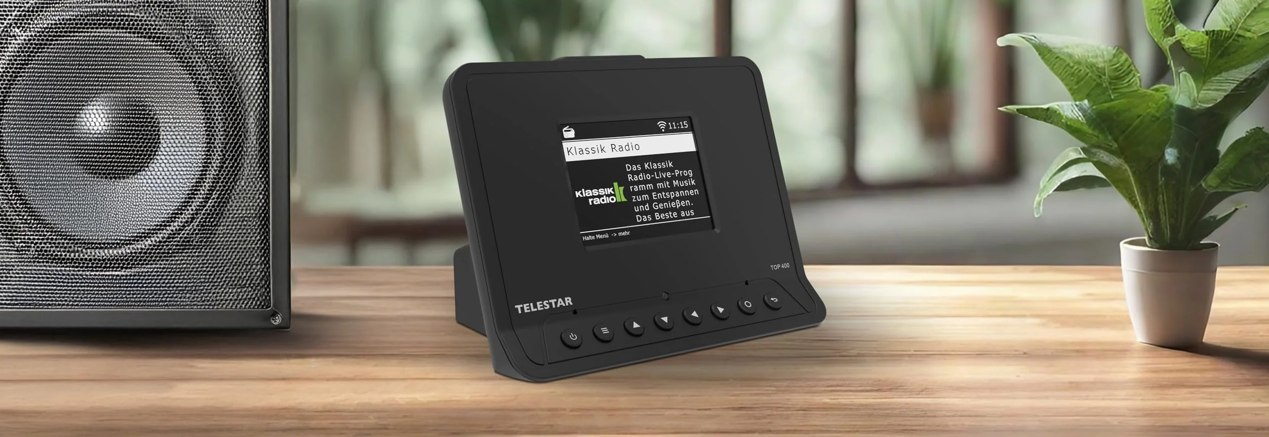 TELESTAR Top 400 – Adaptador HiFi para actualizar Equipos HiFi – Negro | Radio por Internet, DAB+, streaming, Bluetooth audio y transmisión, grabación USB, modo hotel y nocturno
