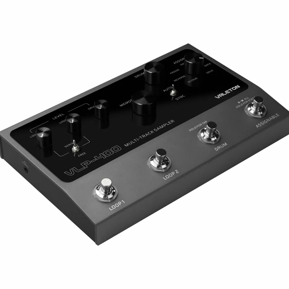 Valeton VLP-400 Muestreador multipista con 4 interruptores de pie, dos bucles con todas las funciones, máquina de tambor